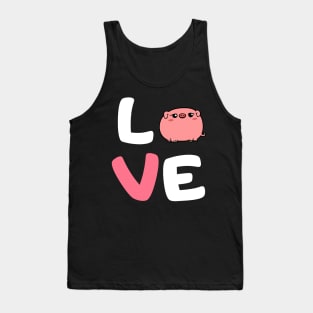 I Love Pigs Lovers Farming Farmer Gift Tank Top